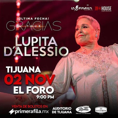 Lupita D'Alessio: Gracias Tour, Tijuana 2024